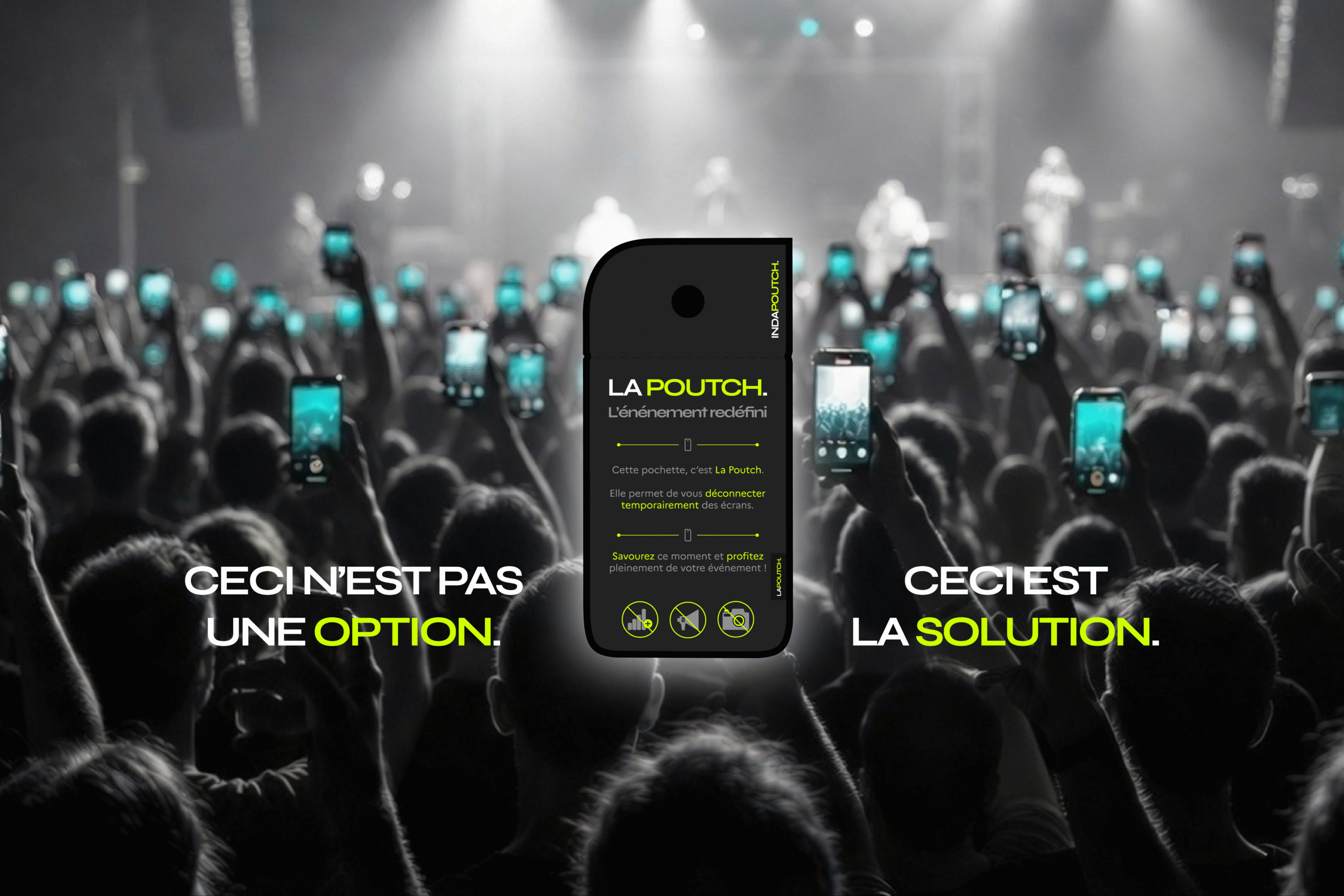 Public en concert sans téléphone grâce à Indapoutch